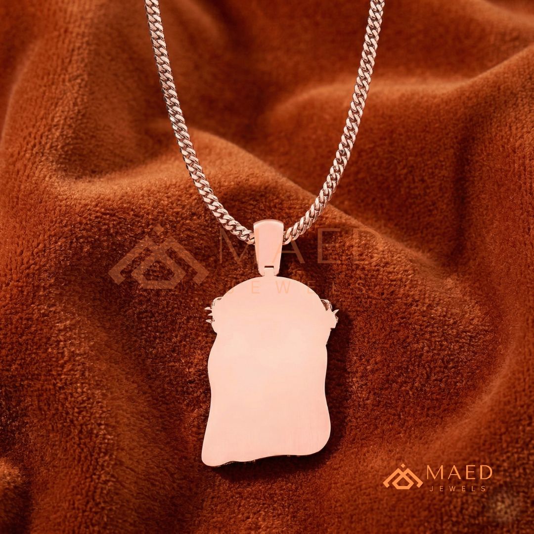 Iced Out Jesus Piece Pendant – Micro Pave Hip Hop Necklace