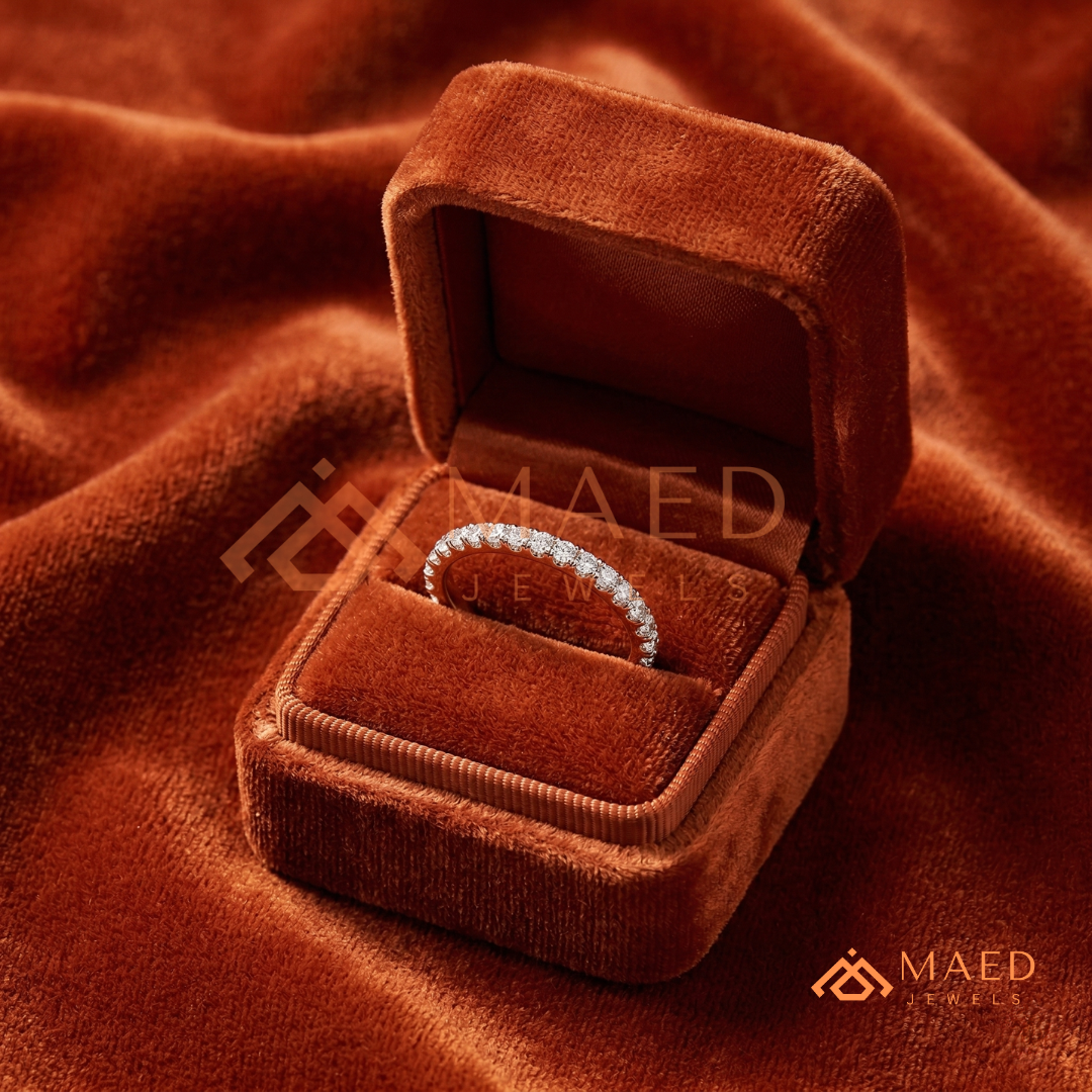 Petite Open Marquise Twist Diamond Wedding Band | Curved Bypass Stacking Ring in Silver, 14K Gold, & Rose Gold