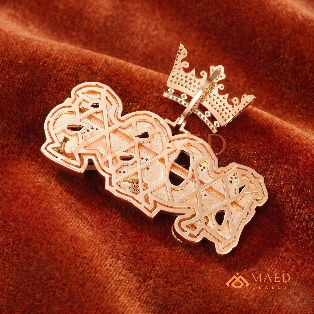 "BOSS" Crown Statement Pendant – Iced Out Success Medallion
