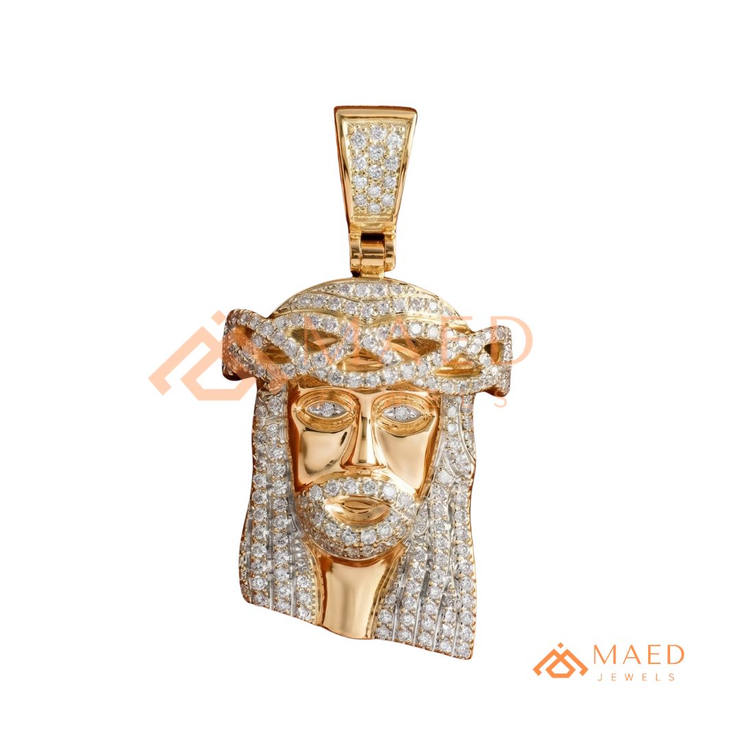 Jesus Piece Pendant – Micro Pave Hip Hop Medallion