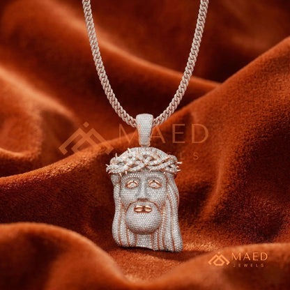 Iced Out Jesus Piece Pendant – Micro Pave Hip Hop Necklace