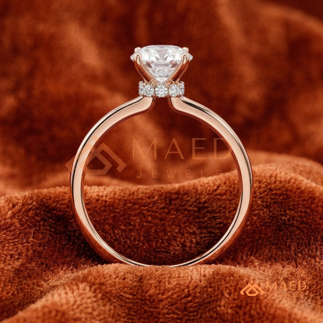 The Victoria Oval Cut Solitaire Ring | Silver, 14K Yellow, & Rose Gold