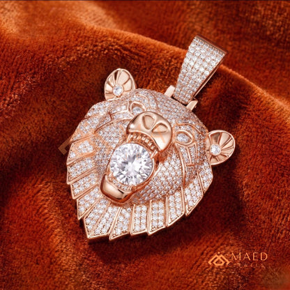 Heavy 3D Alpha Ape Statement Charm – Fully Flooded King Kong Pendant