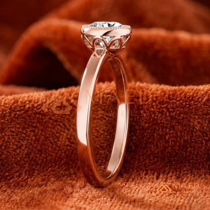 Heirloom-Style Three-Stone [Gemstone Type] Ring in 14K Yellow Gold, Rose Gold & Silver