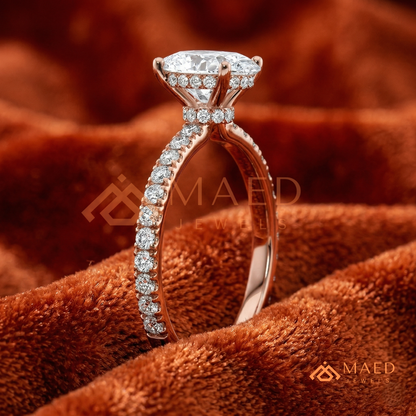 Classic Toi et Moi Pear and Marquise Cut Two-Stone Engagement Ring in Silver, 14K Gold & Rose Gold
