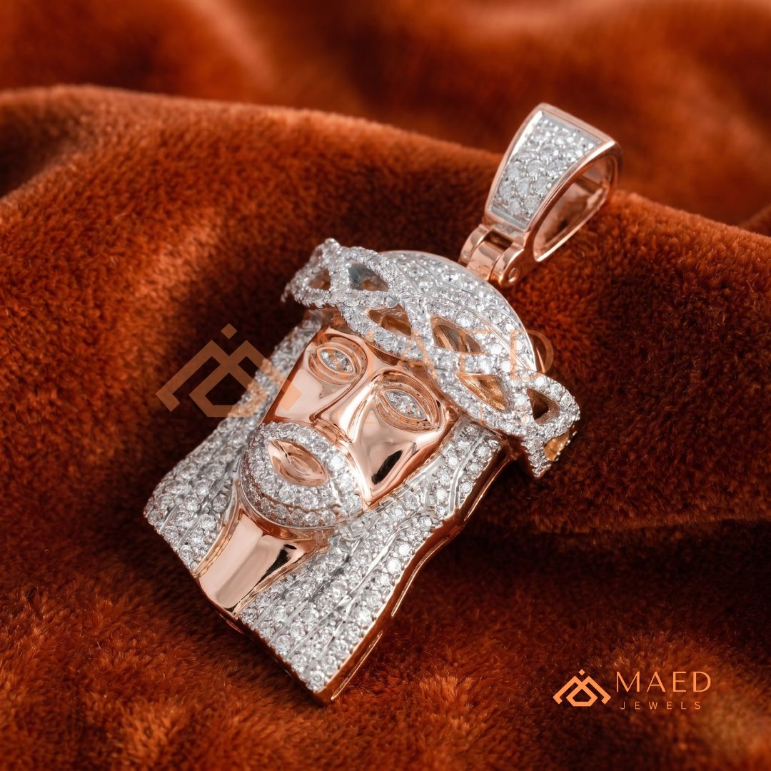 Jesus Piece Pendant – Micro Pave Hip Hop Medallion