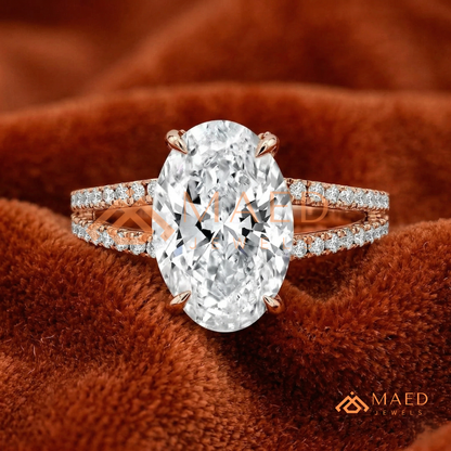 Nature-Inspired Radiant Cut Three-Stone Engagement Ring with Thorn Band in Silver, 14K Gold & Rose Gold