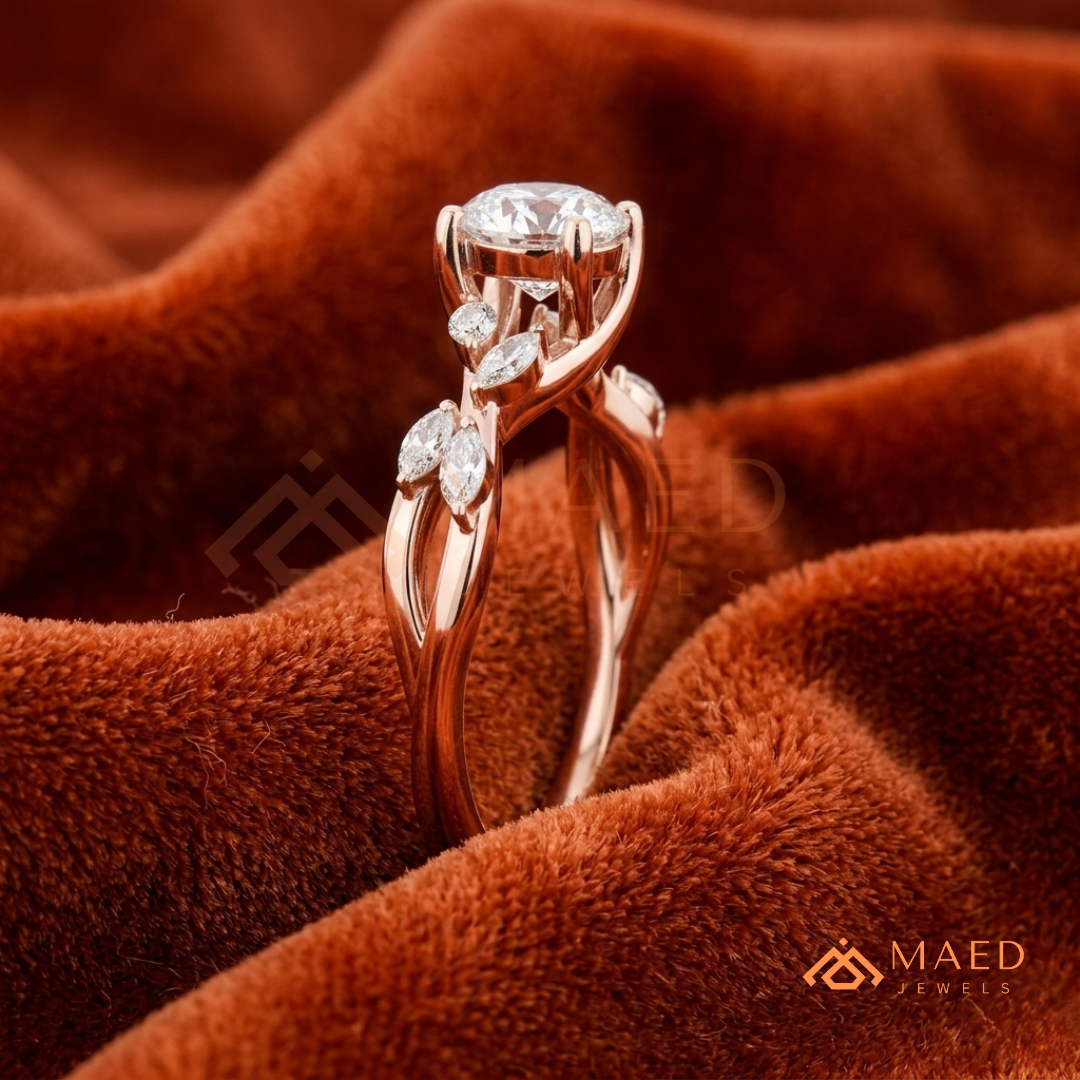 .925 Sterling Silver / 14K Solid White Gold / 14K Yellow Gold / 14K Rose Gold