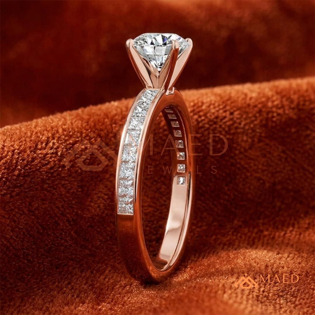 The Minimalist Bezel Solitaire [Gemstone Type] Ring in 14K Yellow Gold, Rose Gold & Silver