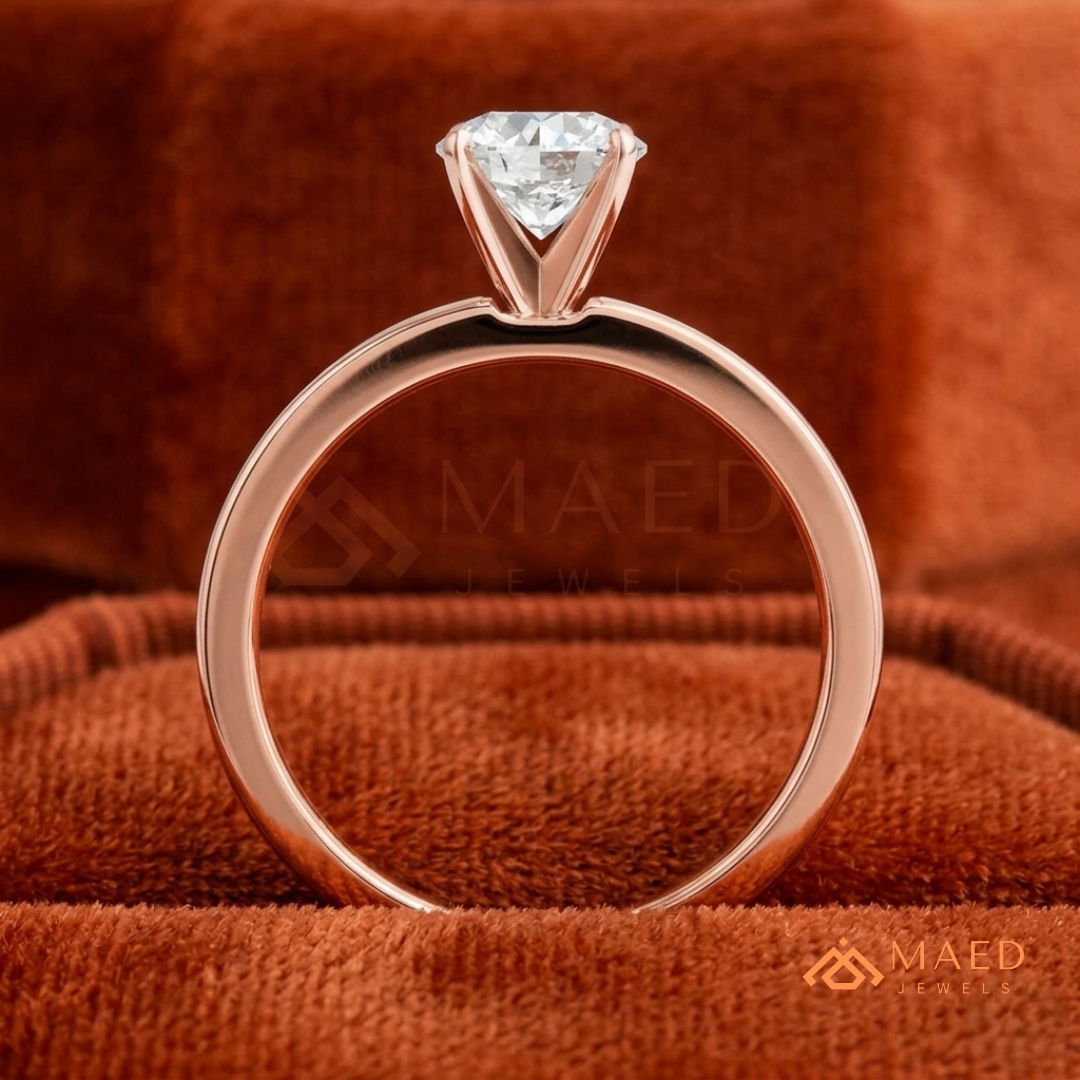 The Minimalist Bezel Solitaire [Gemstone Type] Ring in 14K Yellow Gold, Rose Gold & Silver