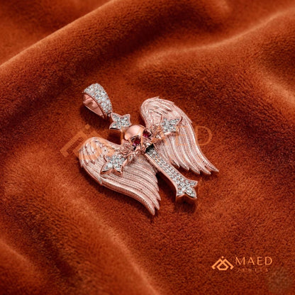 The Eternal Key of Life Pendant | Micro-Pavé Egyptian Ankh Necklace
