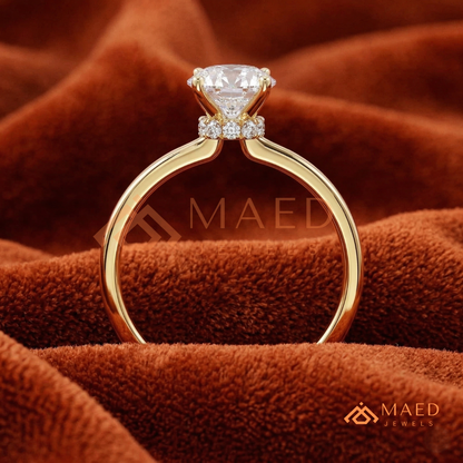 The Victoria Oval Cut Solitaire Ring | Silver, 14K Yellow, & Rose Gold