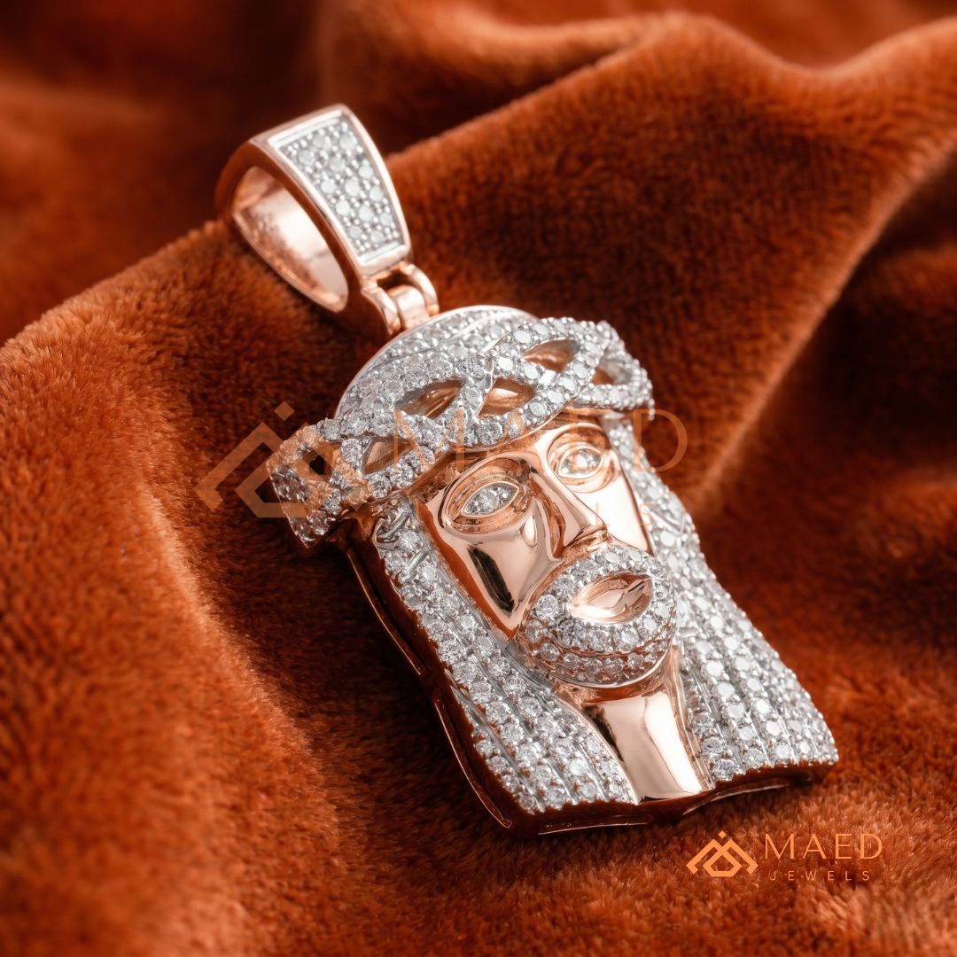 Jesus Piece Pendant – Micro Pave Hip Hop Medallion