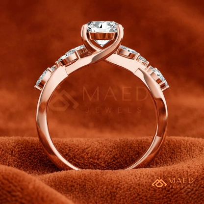 .925 Sterling Silver / 14K Solid White Gold / 14K Yellow Gold / 14K Rose Gold