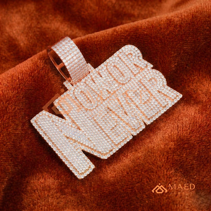 Now or Never" Iced Out Statement Pendant – Luxury Custom Jewelry