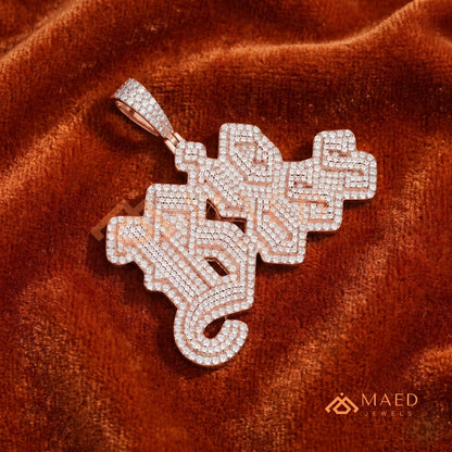 The "Big Boss" Custom Diamond Letter Pendant | Iced-Out Hip Hop Jewelry