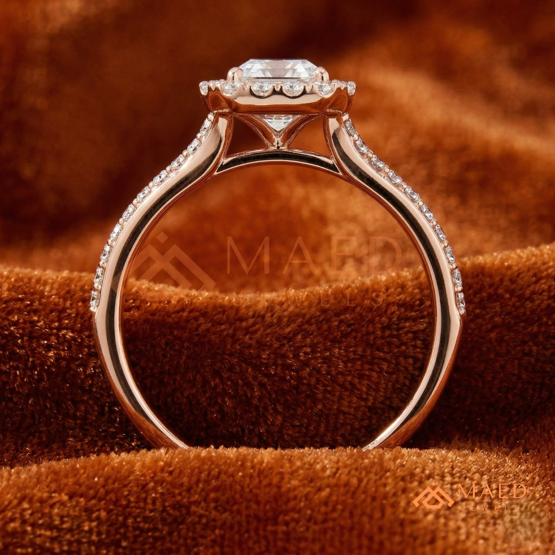 Heirloom Engraved Marquise Ring in 14K Yellow Gold, Rose Gold & Sterling Silver