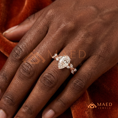 .925 Sterling Silver / 14K Solid White Gold / 14K Yellow Gold / 14K Rose Gold