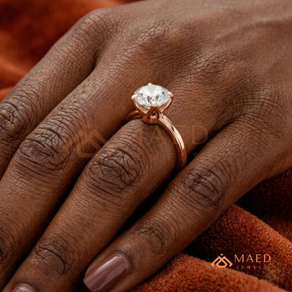 Classic Round Brilliant Cut Diamond Engagement Ring