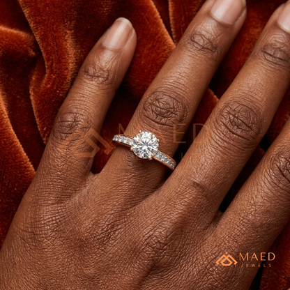 The Minimalist Bezel Solitaire [Gemstone Type] Ring in 14K Yellow Gold, Rose Gold & Silver