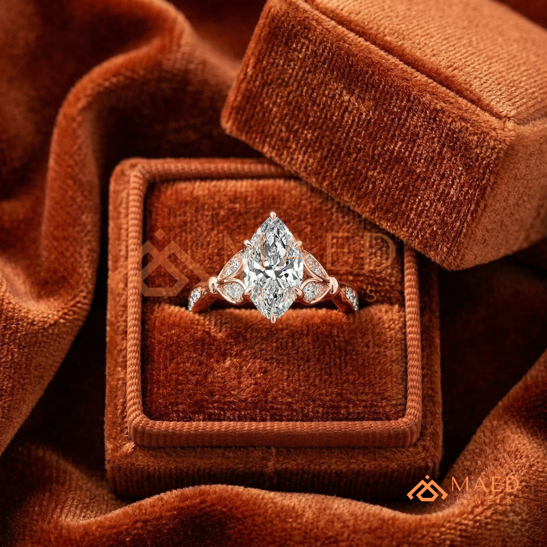 The Grace Radiant Cut Solitaire Engagement Ring with Pave Twist Band in Silver, 14K Gold & 14K Rose Gold