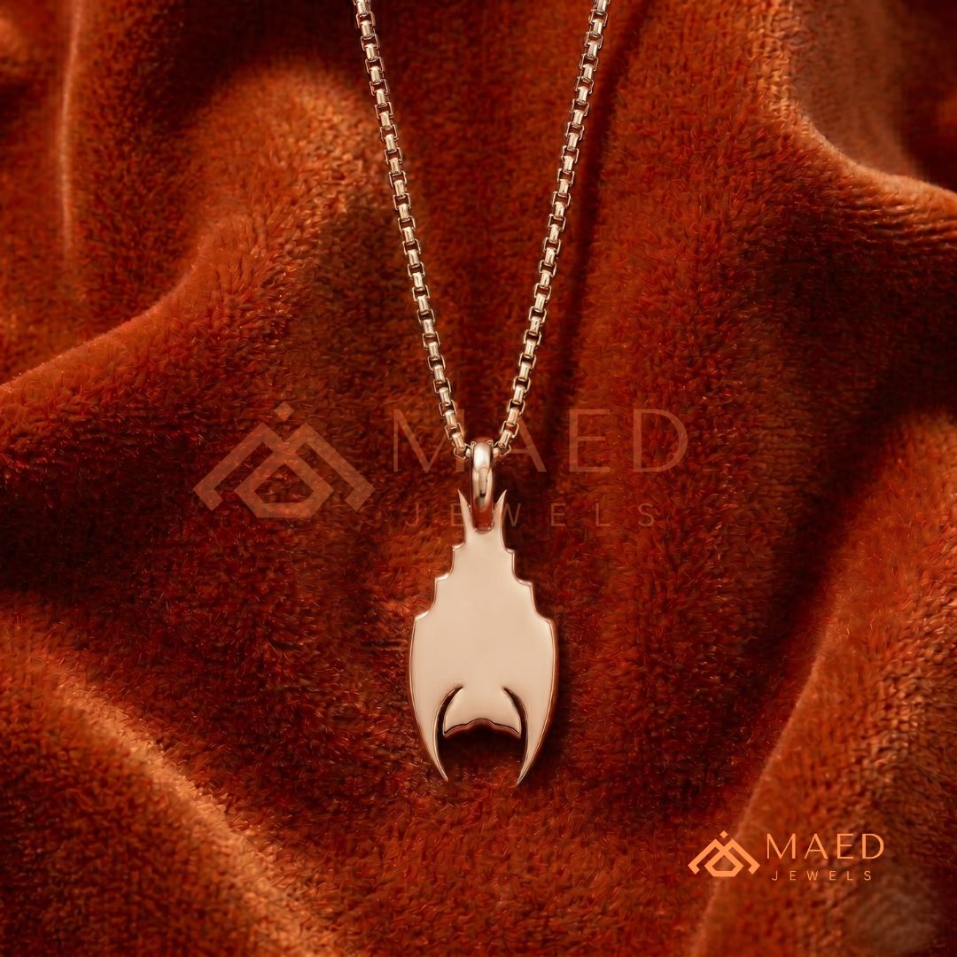 Vampire Bat Diamond Cluster Statement Charm – Red Eye Halloween Pendant