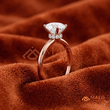 The Victoria Oval Cut Solitaire Ring | Silver, 14K Yellow, & Rose Gold