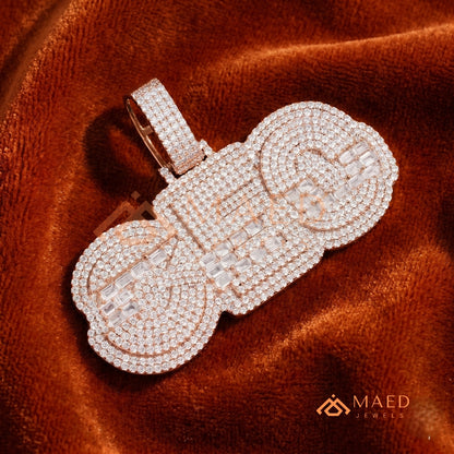 CEO Luxury Diamond Letter Pendant - 14K Gold, Rose Gold & Sterling Silver