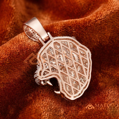 The Roaring Tiger Iced Out Pendant – High-Detail Hip Hop Jewelry