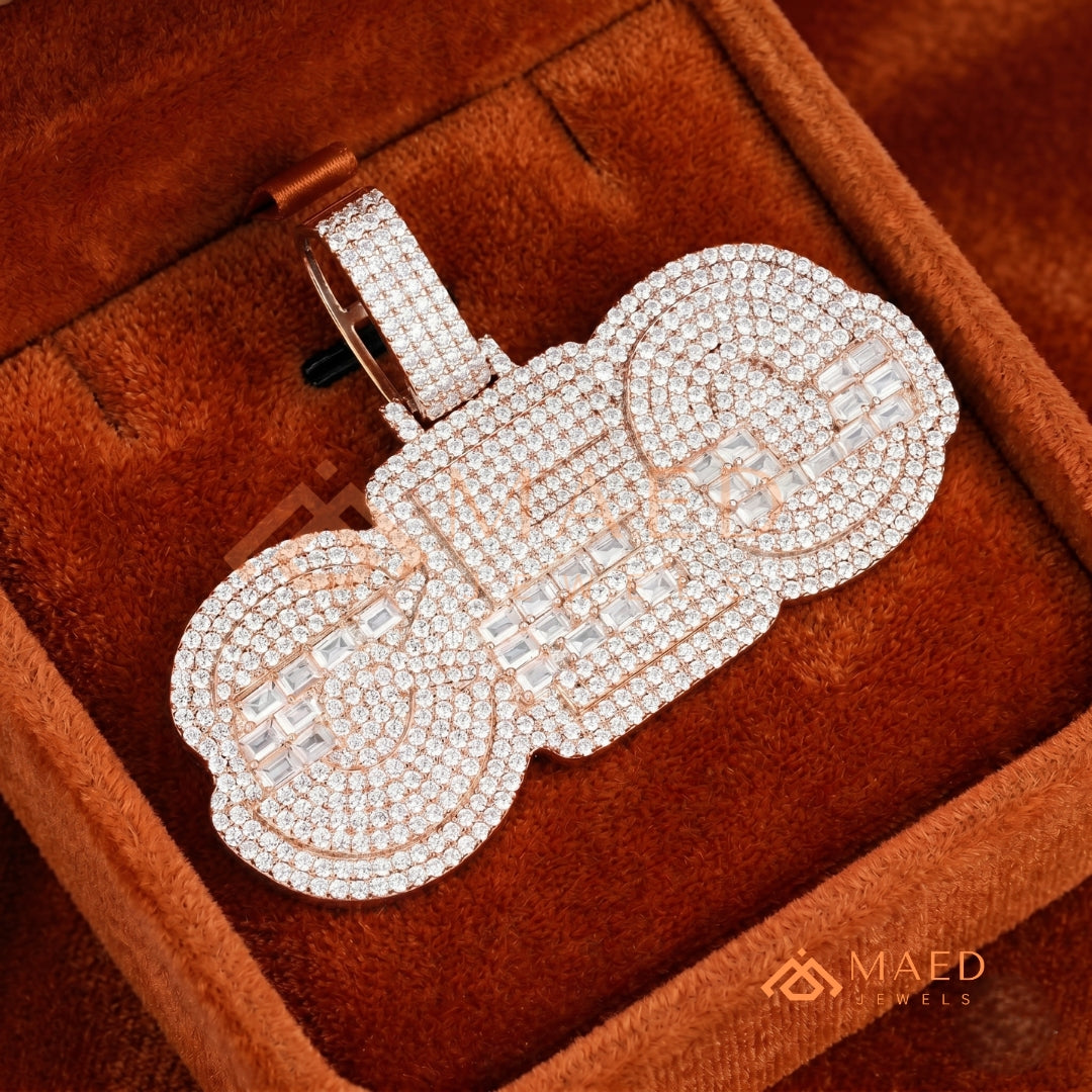 CEO Luxury Diamond Letter Pendant - 14K Gold, Rose Gold & Sterling Silver