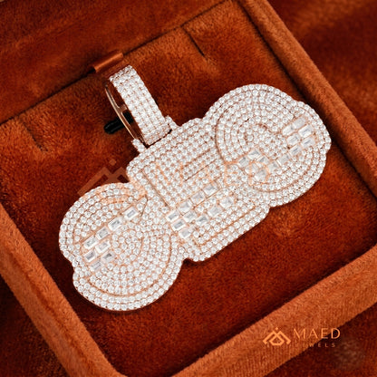 CEO Luxury Diamond Letter Pendant - 14K Gold, Rose Gold & Sterling Silver