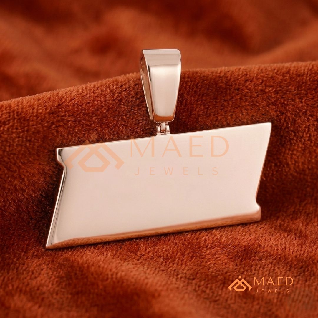 Custom "CEO" Baguette & Round Diamond Iced-Out Pendant in Silver, 14K Gold, & 14K Rose Gold