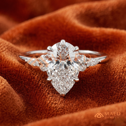 Classic Round Brilliant [Gemstone Type] Tiffany Style Ring in 14K Yellow Gold, Rose Gold & Silver