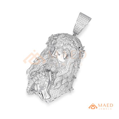 Iced Out Jesus Piece Pendant | 14K Gold, Rose Gold & Sterling Silver