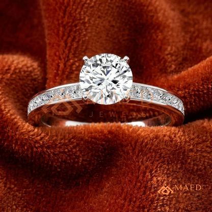 The Minimalist Bezel Solitaire [Gemstone Type] Ring in 14K Yellow Gold, Rose Gold & Silver