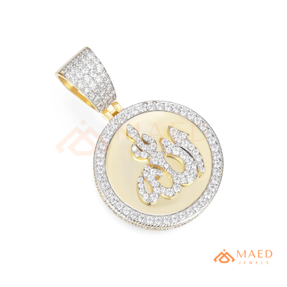 The Divine Pavé Pendant – 14K Gold, Rose Gold & Sterling Silver with Hand-Set Brilliant Diamonds