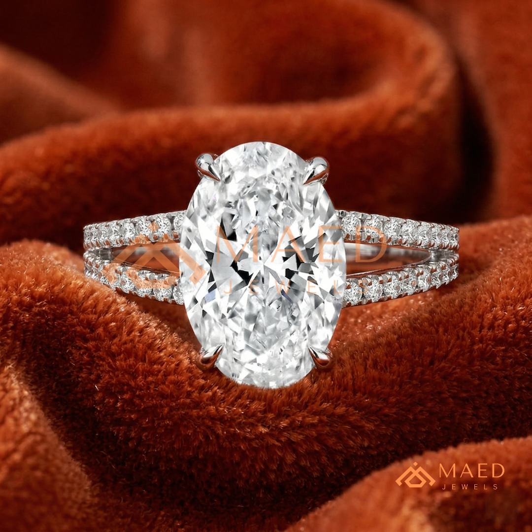 Nature-Inspired Radiant Cut Three-Stone Engagement Ring with Thorn Band in Silver, 14K Gold & Rose Gold