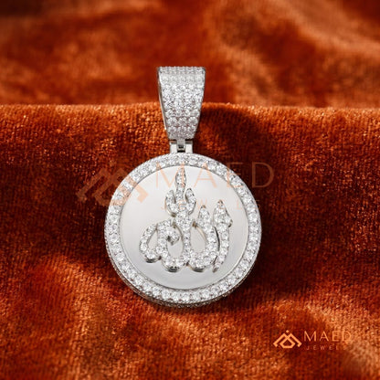 The Divine Pavé Pendant – 14K Gold, Rose Gold & Sterling Silver with Hand-Set Brilliant Diamonds