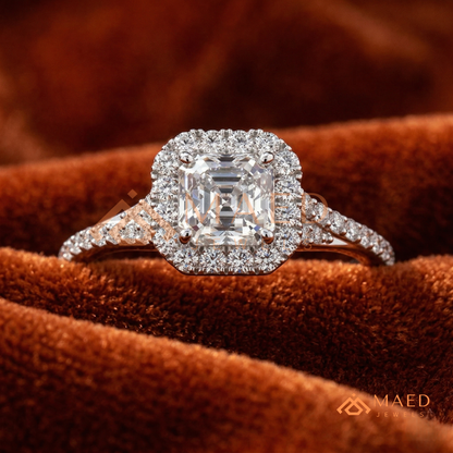 Heirloom Engraved Marquise Ring in 14K Yellow Gold, Rose Gold & Sterling Silver