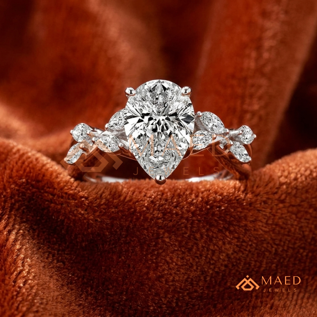 .925 Sterling Silver / 14K Solid White Gold / 14K Yellow Gold / 14K Rose Gold