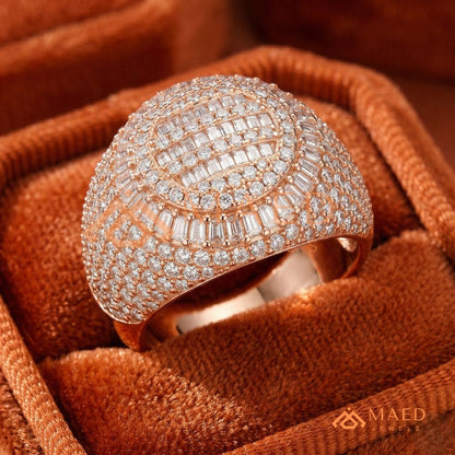 The Solace Wave Band | Tension-Set Floating Diamond Ring