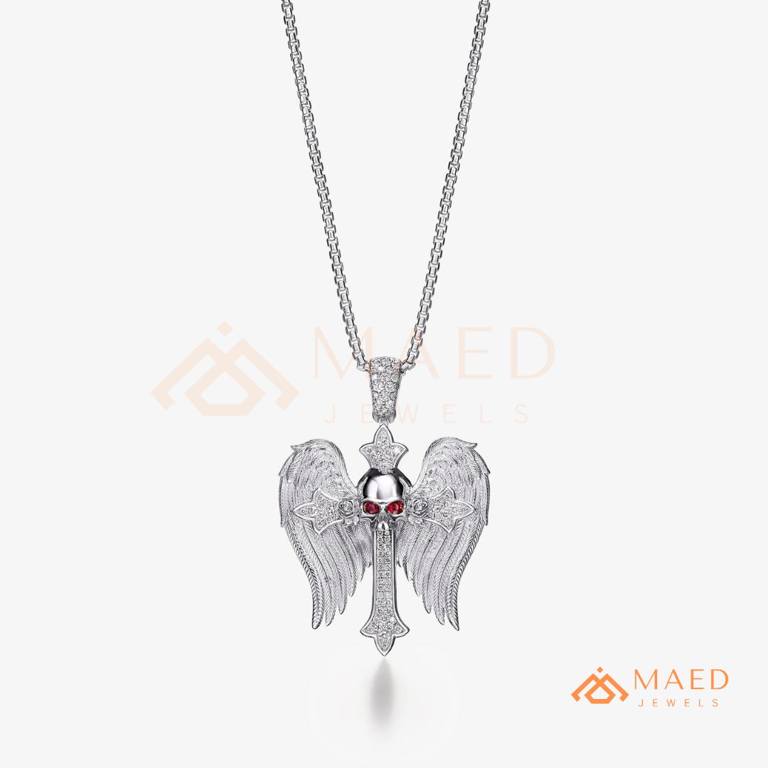 The Eternal Key of Life Pendant | Micro-Pavé Egyptian Ankh Necklace