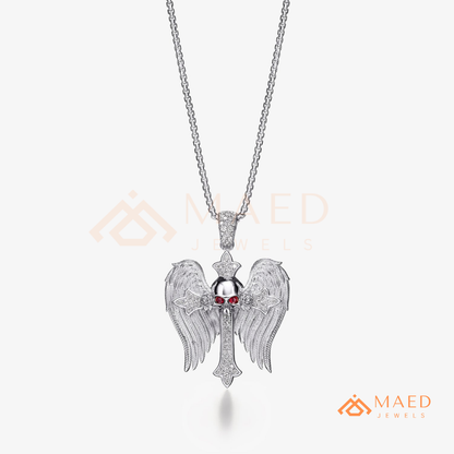 The Eternal Key of Life Pendant | Micro-Pavé Egyptian Ankh Necklace
