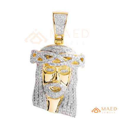 Jesus Piece Pendant – Micro Pave Hip Hop Medallion