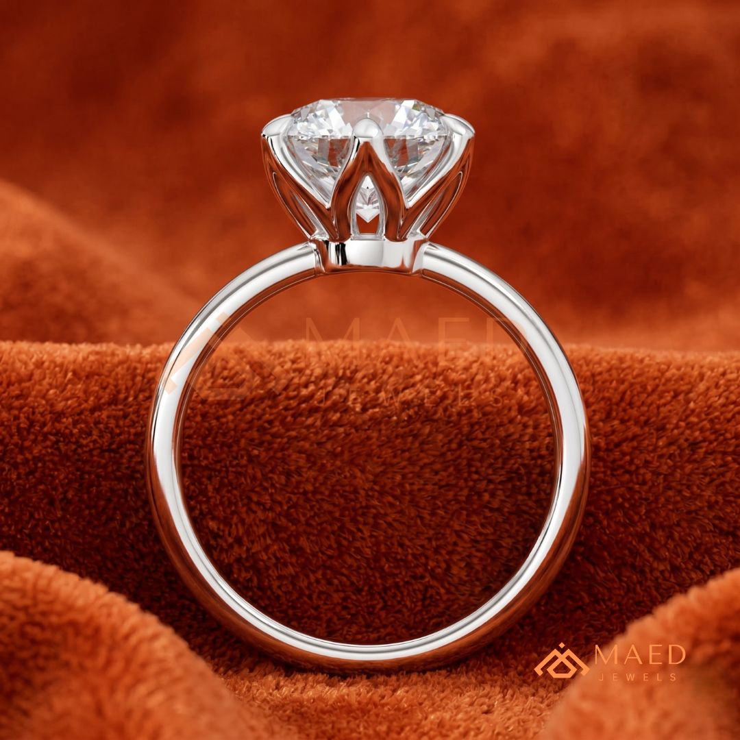 Classic Round Brilliant Cut Diamond Engagement Ring