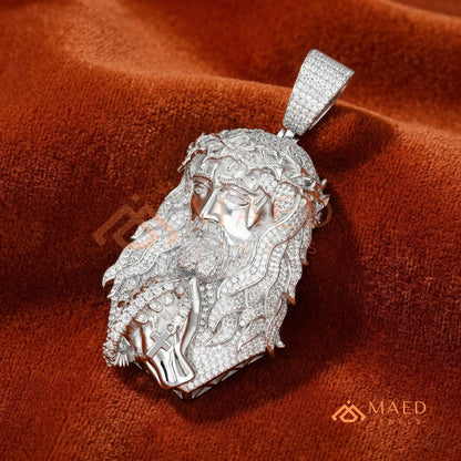 Iced Out Jesus Piece Pendant | 14K Gold, Rose Gold & Sterling Silver