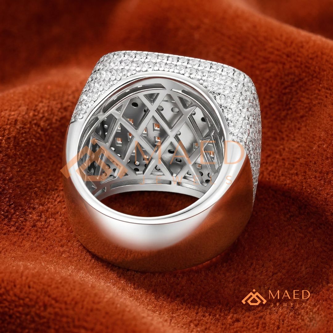 Moissanite Cross Ring