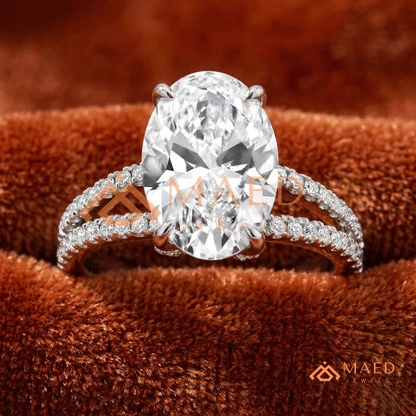 Nature-Inspired Radiant Cut Three-Stone Engagement Ring with Thorn Band in Silver, 14K Gold & Rose Gold