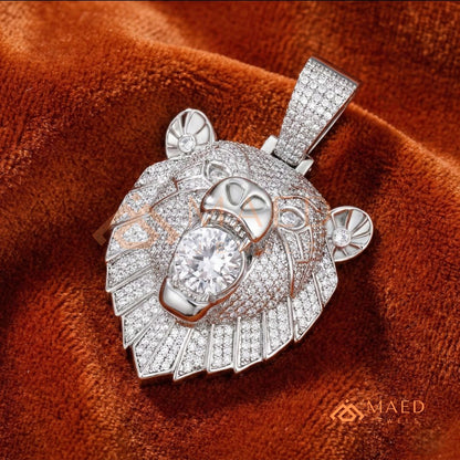 Heavy 3D Alpha Ape Statement Charm – Fully Flooded King Kong Pendant