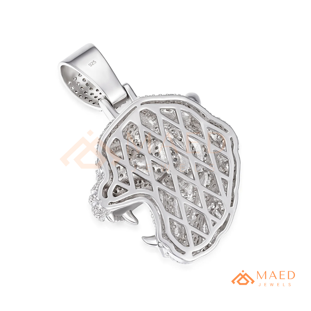 The Roaring Tiger Iced Out Pendant – High-Detail Hip Hop Jewelry